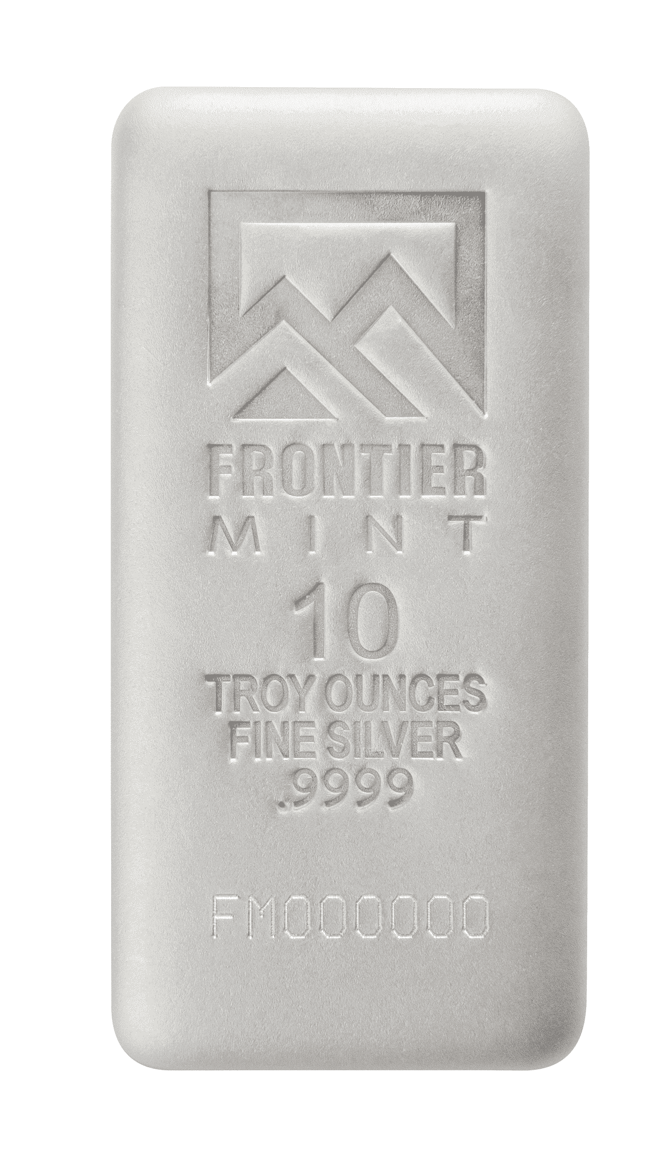 10 oz Silver Bar Sandblasted - Frontier Mint